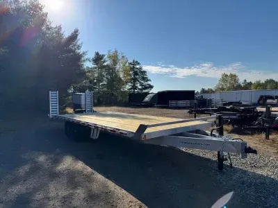 2026 CargoPro 101x20+5 Aluminum 14K Deckover Equipment Trailer w/Stand-Up Ramps