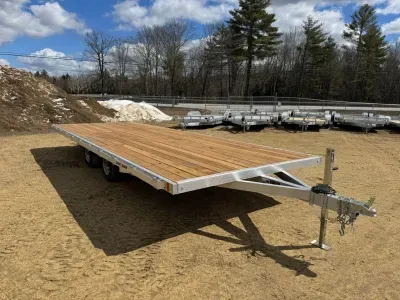 2026 Sport Haven 101x22 Aluminum 6.4K Deckover Light Equipment Trailer w/Rub Rail & Stake Pockets