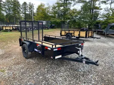 2026 Sure-Trac 5x10 Powder Coated 3K High Side Utility Trailer w/Rear Ramp Gate