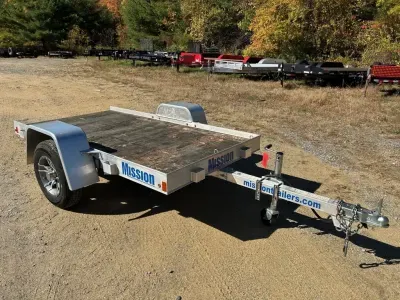 2017 Mission 4x8 Aluminum 2.2K Tilt Utility Trailer w/Aluminum Wheels