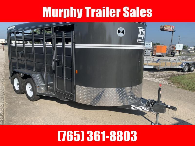 2024 CornPro SB16 7s Bumper Pull Livestock Trailer