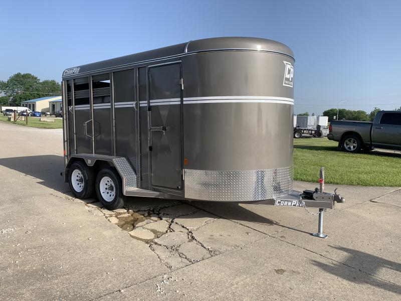 2023 CornPro Trailers 2 Horse Stock Combo Horse Trailer 2023 CornPro Trailers 2 Horse Stock Combo Horse Trailer