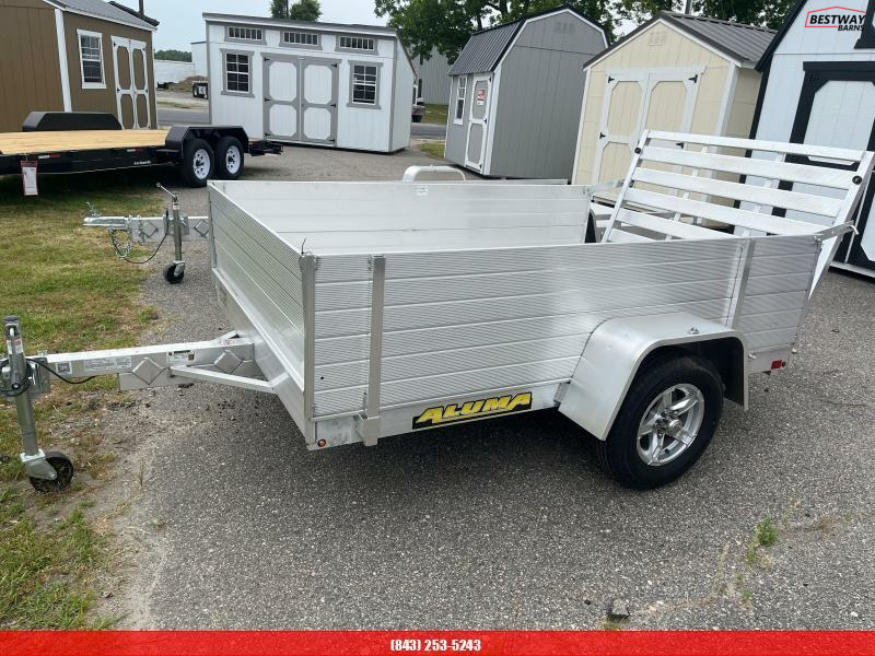 2022 Aluma 638 TG Utility Trailer W/ Sides Trailers Steel Buildings