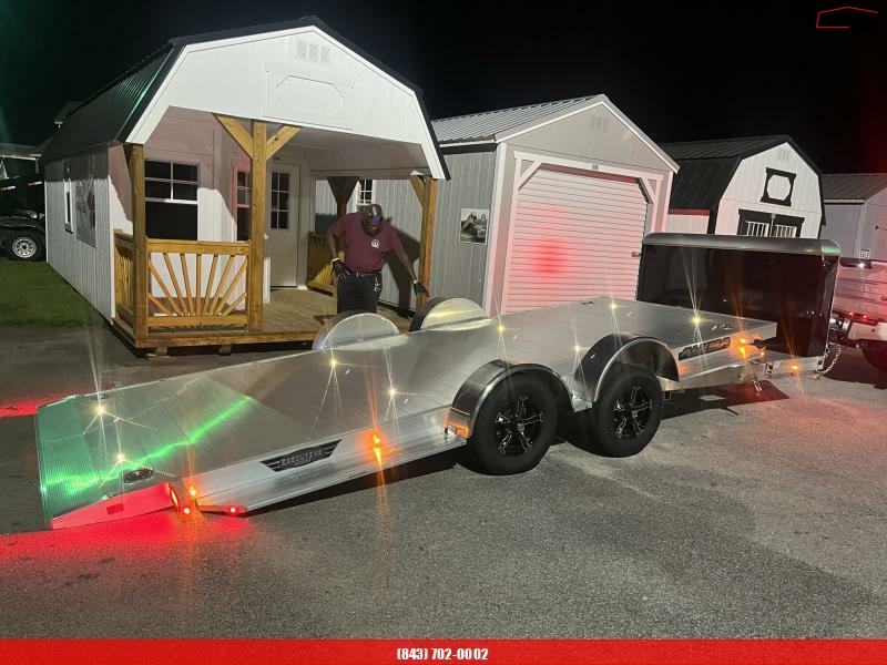 2025 Aluma 8218 EXECUTIVE TILT W/ CARGO BOX Car Hauler 1719957547