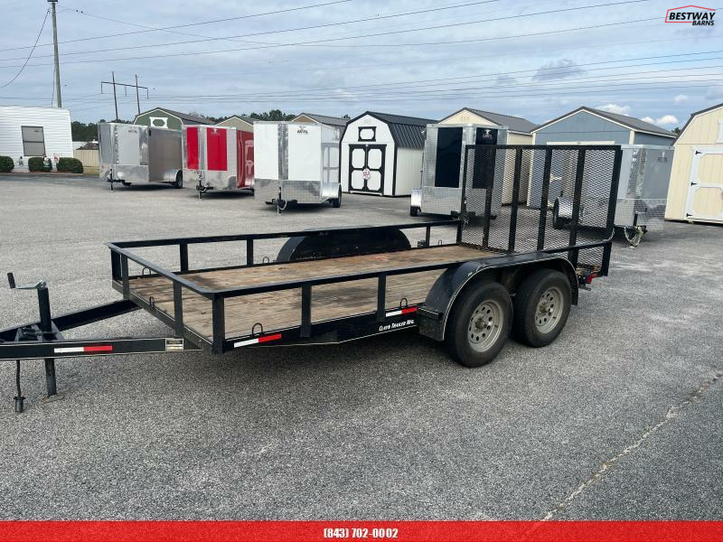 2023 Clay's Trailers REPO 76X14 Utility Trailer Trailers Steel Buildings and Portable Sheds in