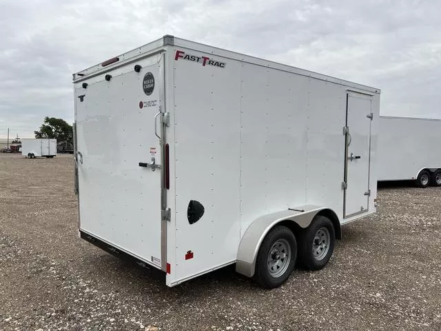  Wells Cargo 7X16 Fasttrac Enclosed Cargo Trailer W/ Rope Rings 