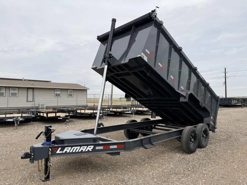  Lamar 83X14 Telescopic Dump Trailer - 14Ply Tires - Sola 