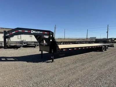 Delco 102X40 (25K) Tandem Dual - 12K Axles - Slide Track for Ratchets