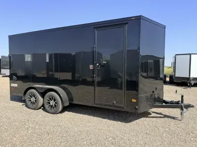 Haulmark 7X16 - 7Ft Tall - Aluminum Wheels - Phantom Package - .080 Sides & More!