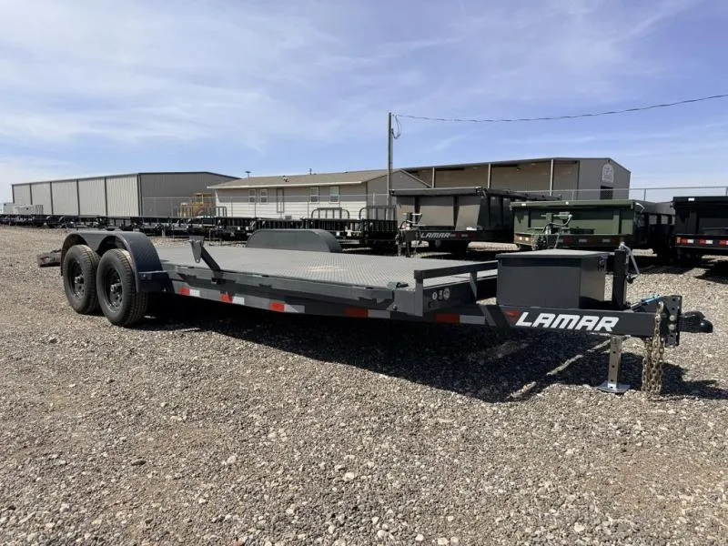 Lamar 83X20 (10K) Car Hauler - Toolbox - Winch Plate - R