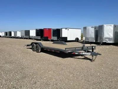 Lamar 102X22 (10K) Medium Duty Car Hauler - Drive Over Fenders - Steel Dove Tail