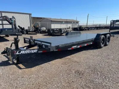 Lamar 83X20 Heavy Duty (14K) Steel Floor Equipment Hauler