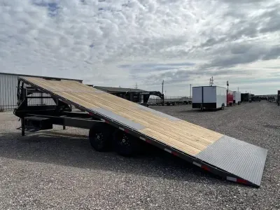  Lamar 102X26 (14K) Full Powered Deck-over Tilt - 7K Axles - Winch Plate 