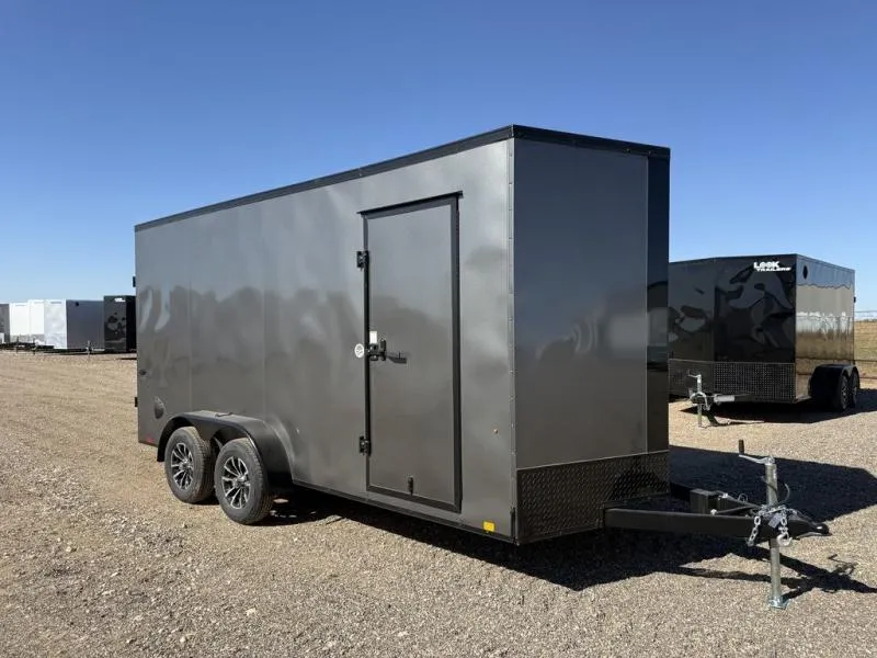  Look 7X16 - 7Ft Tall - Screwless - Blacked Out - Alumin 