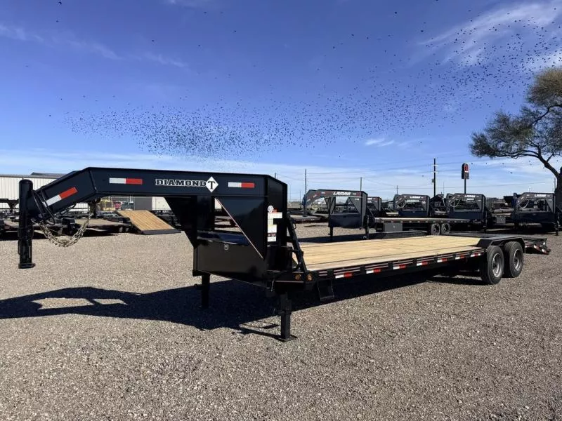  Diamond T 102X28 (20K) Super Duty Equipment Trailer - Drive  