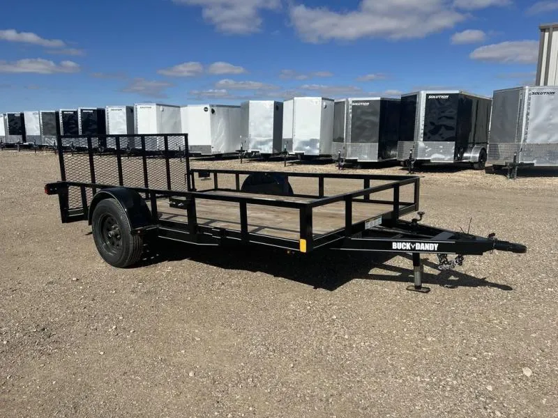  Buck Dandy 77X12 Single Axle Utility Trailer - 3Ft Ramp Gate  