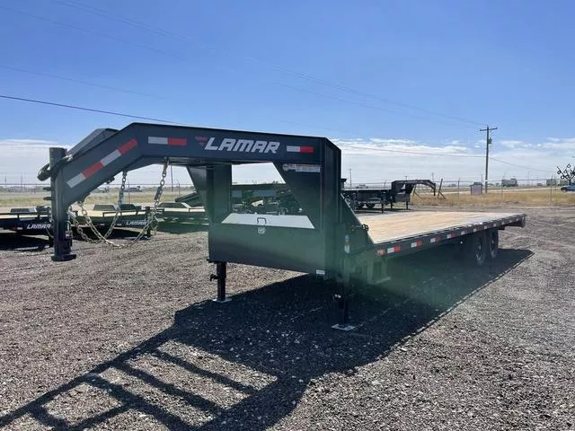 Lamar 102X24 (14K) Gooseneck Deck-Over - 7,000Lb Axles -