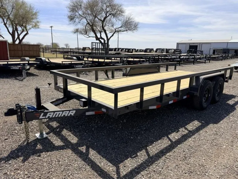Lamar 83X18 (10K) Utility Trailer - 5" Frame - 3" Square
