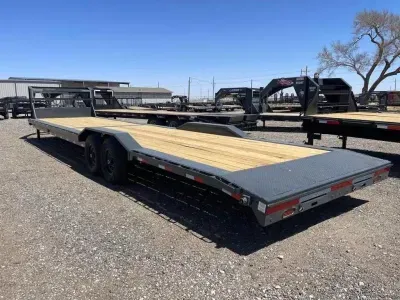  Lamar 102X36 (14K) Equipment Trailer - Drive-Over Fenders & Rear Support Jacks 