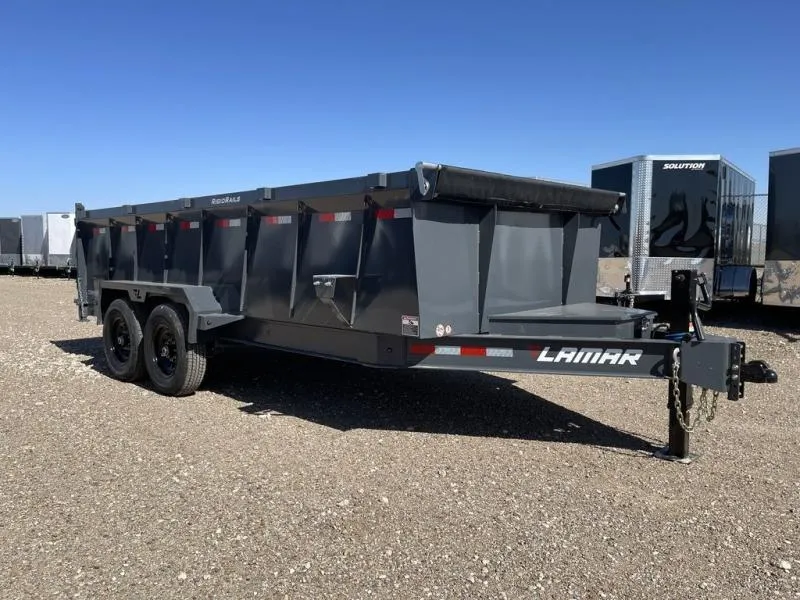  Lamar 83X16 - 3Ft Sided (14K) Low-Pro Dump Trailer - 6"  
