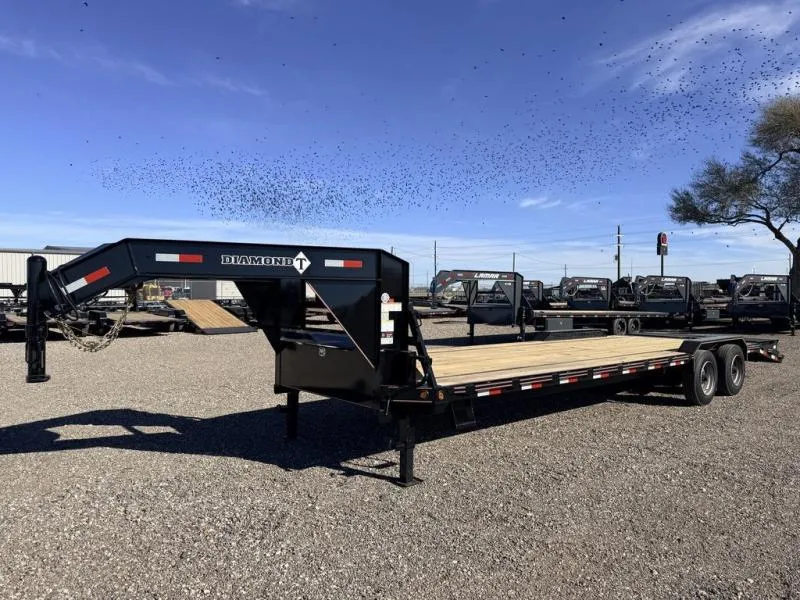  Diamond T 102X28 (20K) Super Duty Equipment Trailer - Drive  