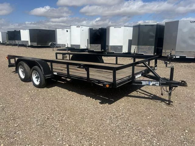 2018 Texas Bragg Used 83X16 Utility Trailer - Ramps - Good Tires -  