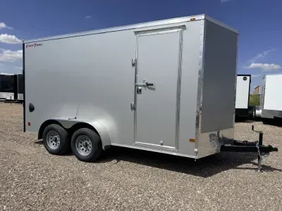  Wells Cargo 7X14 -7Ft Tall - .080 Screwless Side - D Rings - Ramp Extension & More! 
