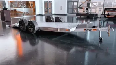 Timpte 1020 EZ Load Drop-Deck Aluminum Car Trailer - 4º L