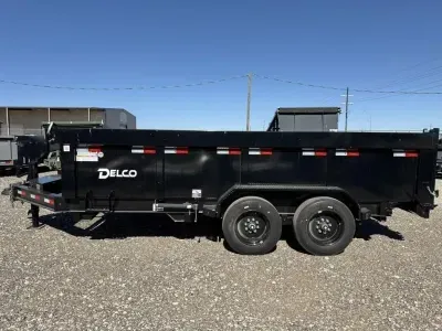 Delco 83X16 (16K) - 2ft Sides - 8K Axles - 6" Cylinder - 17.5 Tires - Rear Jacks