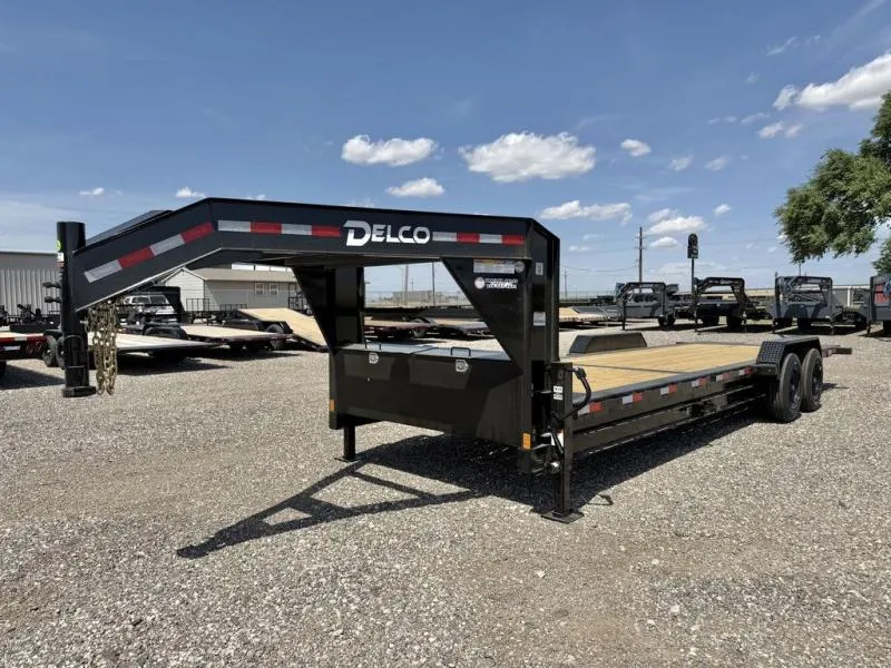  Delco 83X24 Tilt-Deck - 8K Torsion Axles - 8Ft Stationar 