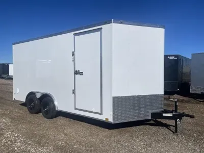  Stallion 8X16X7 - D Rings - 6" I-Beam Frame - Tube Walls - 16" Floor & Wall Centers 
