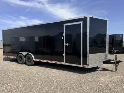  Stallion 8.5X24 - 7Ft Tall - 7,000Lb Axles - .080 Screwless Sides - 6" I-Beam Frame 