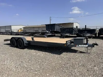 Lamar 83X20 Car Hauler Trailer - Toolbox - 5? Frame - S