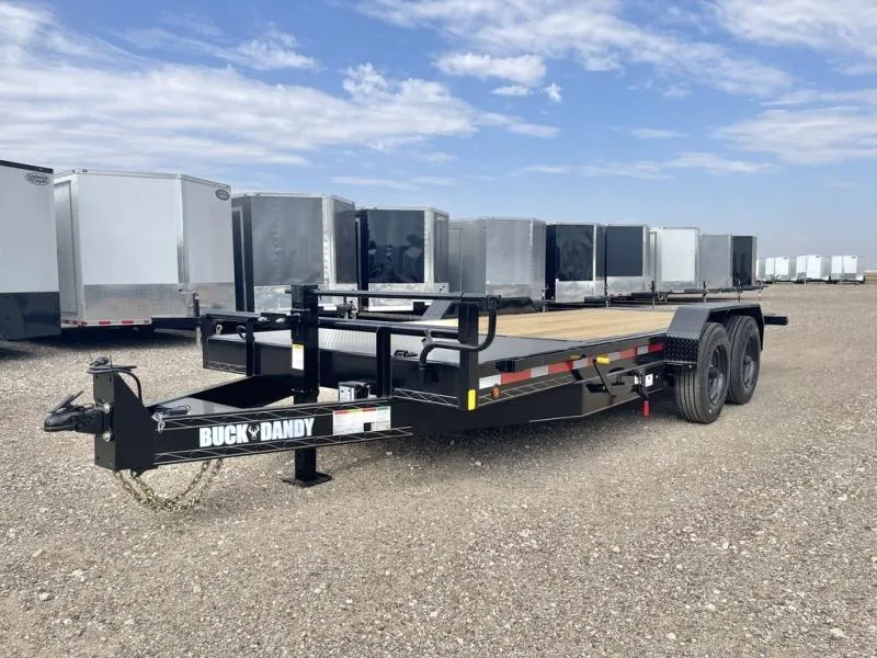  Buck Dandy 83X20 Heavy Duty (18K) Tilt Deck Trailer - 8K Axle 