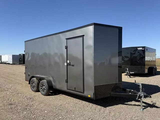 Look 7X16 - 7Ft Tall - Screwless - Blacked Out - Alumin