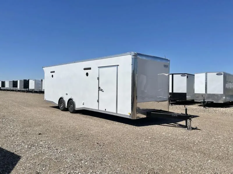  Continental Cargo 8.5X28 - 7Ft 4In Tall - Race Trailer - Cabinets -  