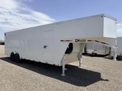  Delco 8X24 Steel Cargo Trailer - 8K Axles - 17.5" Tires  