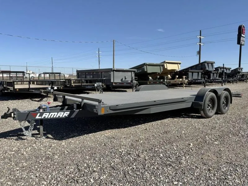  Lamar 83X20 Steel Floor Car Hauler - 5" Frame - 2ft Dove 
