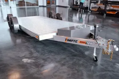 Timpte 720 EZ Load Drop-deck Aluminum Car Trailer - 4º Loading