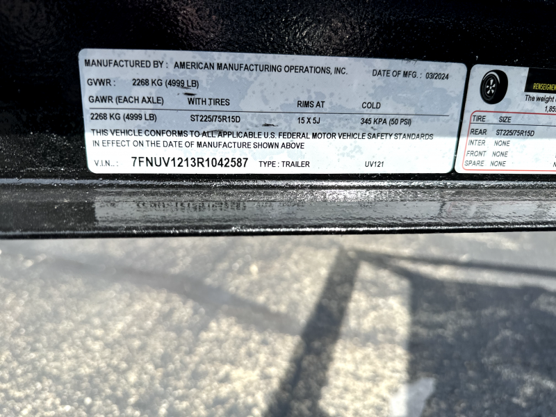 new Utility Trailers AMO  for sale, in Warren, OH Thumbnail 6