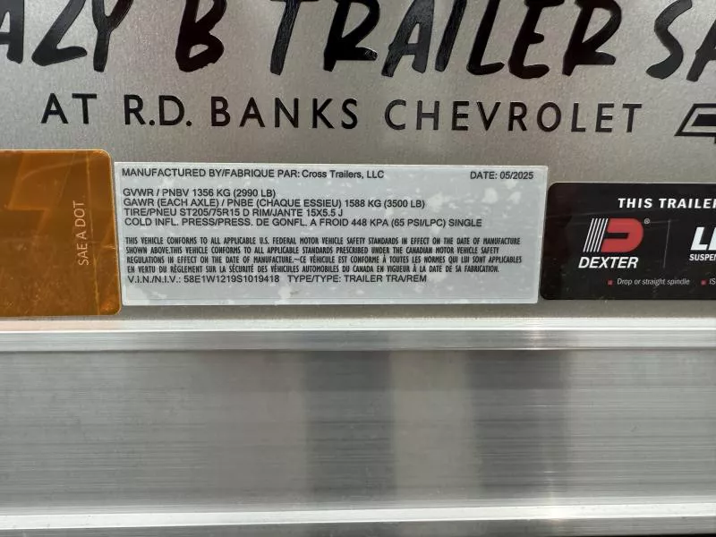 new Cargo (Enclosed) Trailers Cross Trailers  for sale, in Warren, OH Thumbnail 8