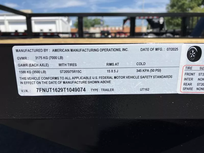 new Utility Trailers AMO  for sale, in Warren, OH Thumbnail 6
