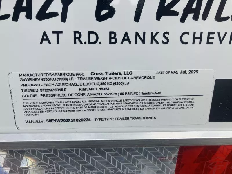 new Cargo (Enclosed) Trailers Cross Trailers  for sale, in Warren, OH Thumbnail 15