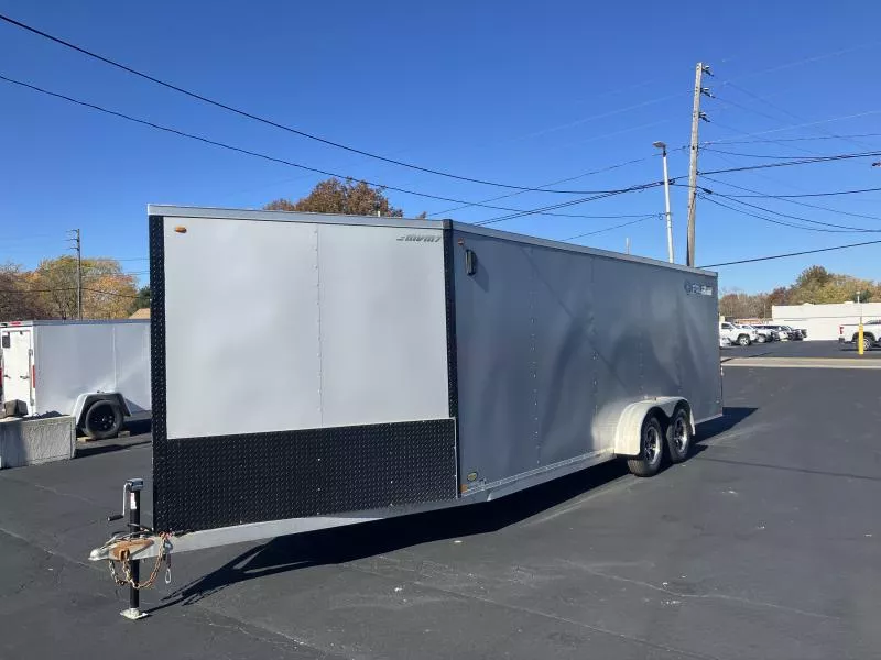 2019 MVM7 6'6" x 28' (22' + 6') Snowmobile Trailer (6'6" Tall)