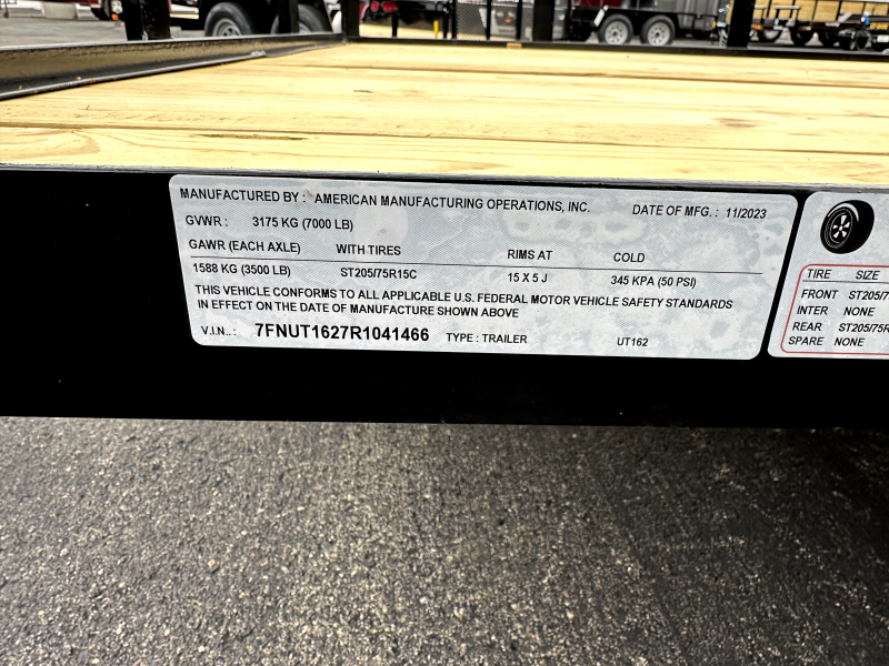 new Utility Trailers AMO  for sale, in Warren, OH Thumbnail 7