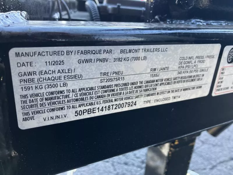 new Cargo (Enclosed) Trailers Belmont  for sale, in Warren, OH Thumbnail 14