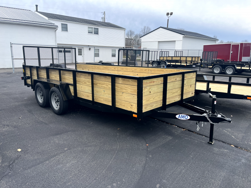 2024 AMO 76" x 16' High Side Utility Trailer qeQrjMej154y