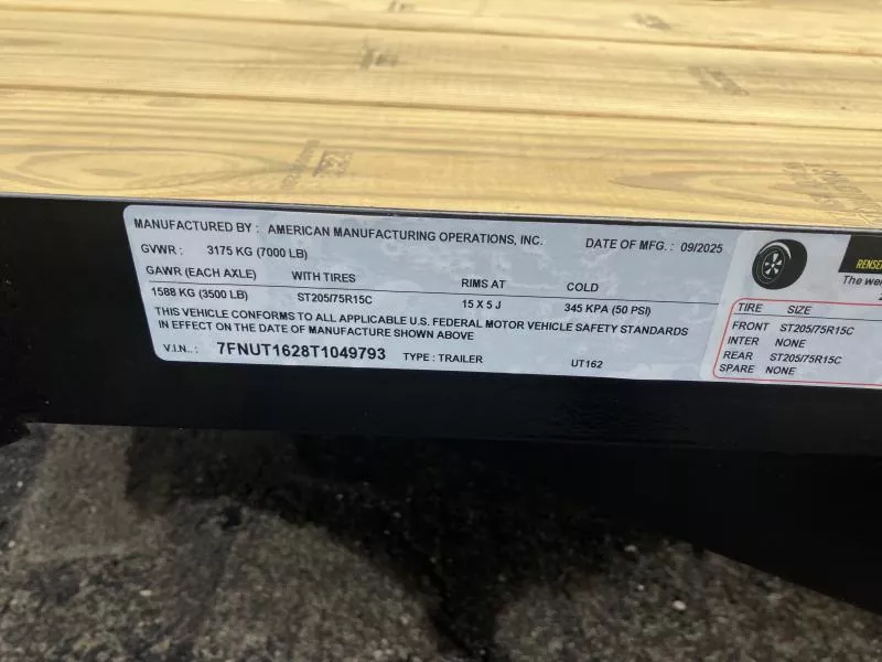 new Utility Trailers AMO  for sale, in Warren, OH Thumbnail 7