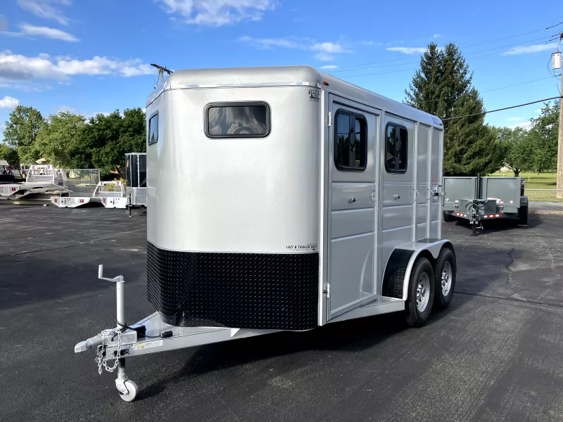 2026 Calico (Ranch King) 6'8" x 7' x 13' 2 Horse Slant (Enclosed) Horse Trailer