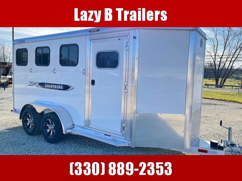 2022 Titan Trailers 3 Horse Aluminum Slant Horse Trailer 2022 Titan Trailers 3 Horse Aluminum Slant Horse Trailer